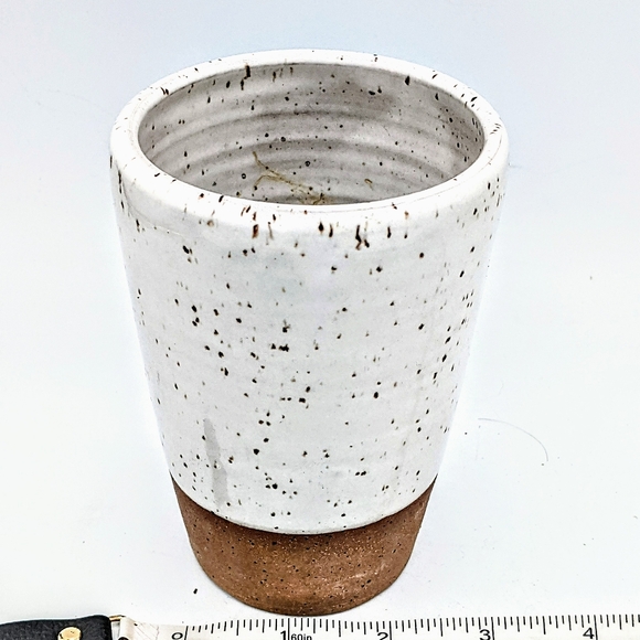 Joe Sink Pottery Other - Tumbler / Small Vase by Joe Sink Pottery in Speckled White